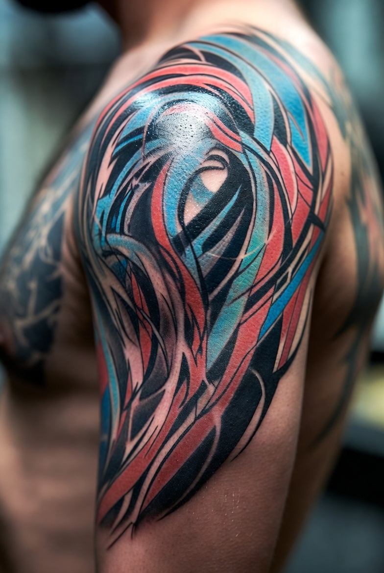 abstract tattoo