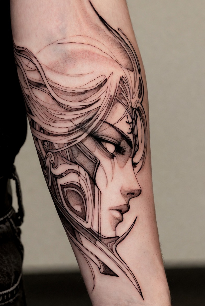 anime tattoo