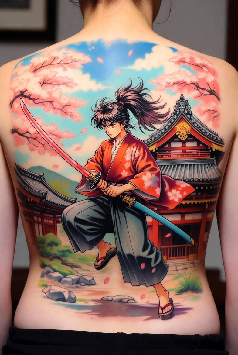 manga tattoo